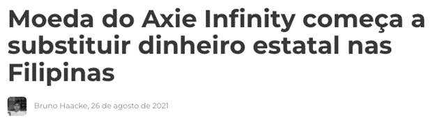 Informação sobre Axie Infinity