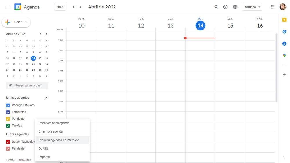 Adicionar agendas de interesse no calendário do Google é muito simples