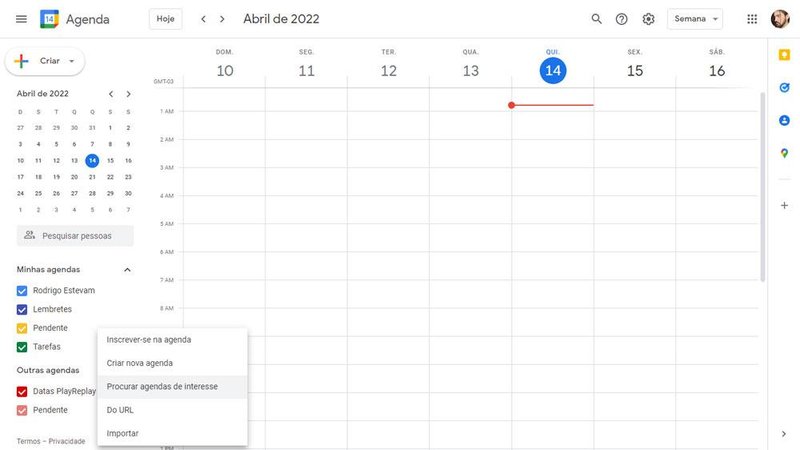 Adicionar agendas de interesse no calendário do Google é muito simples