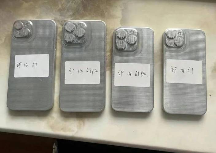 Os moldes que supostamente entregam o visual da linha 2022 do iPhone.