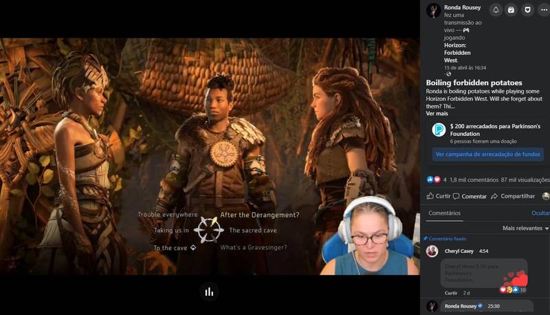 Famosos como Ronda Rousey, Anitta e Neymar também costumam fazer transmissões ao vivo pelo Facebook Gaming
