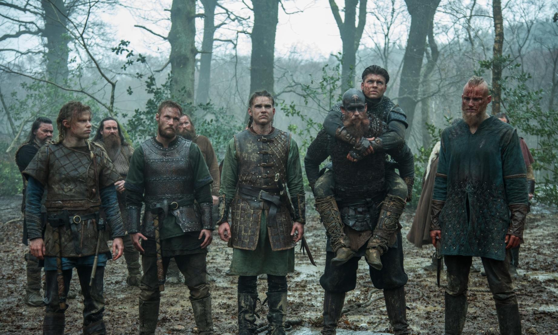 Os filhos de Ragnar com Floki.