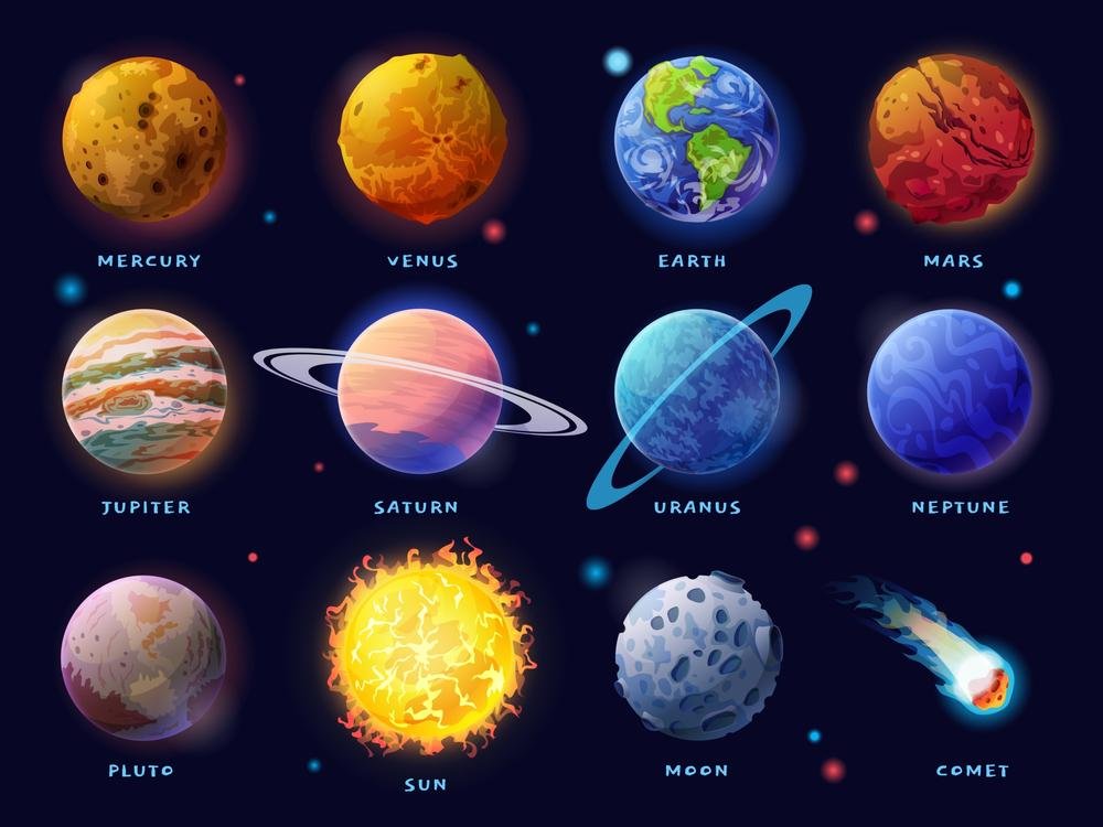 sistema solar dos planetas com nomes ilustração stock 52 off