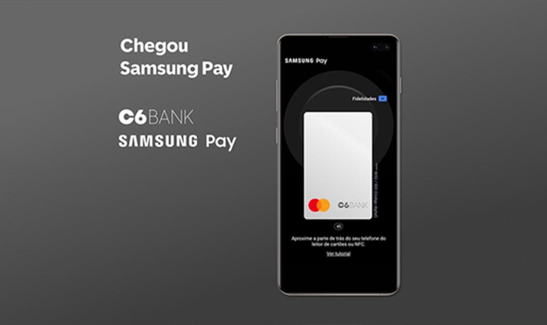O Samsung Pay está disponível para download na Google Play Store ou Galaxy Store.