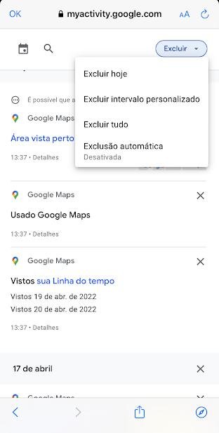 Como excluir o histórico do Google Maps? - TecMundo