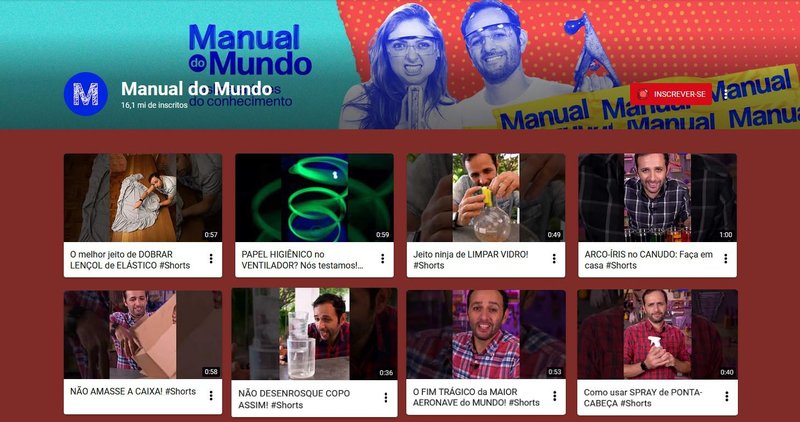 Manual do Mundo é um canal focado em experiências científicas para os mais novos