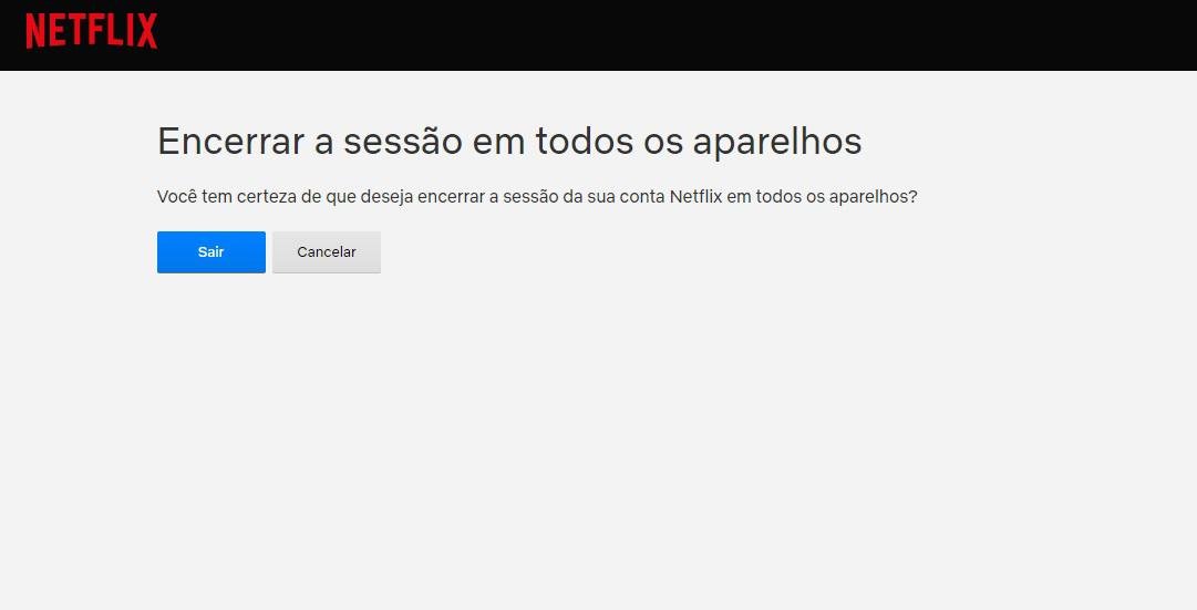 Como sair da Netflix na TV