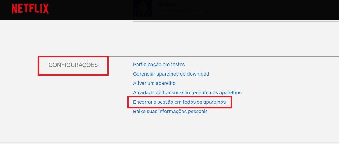 Como desconectar a Netflix da TV e de outros aparelhos