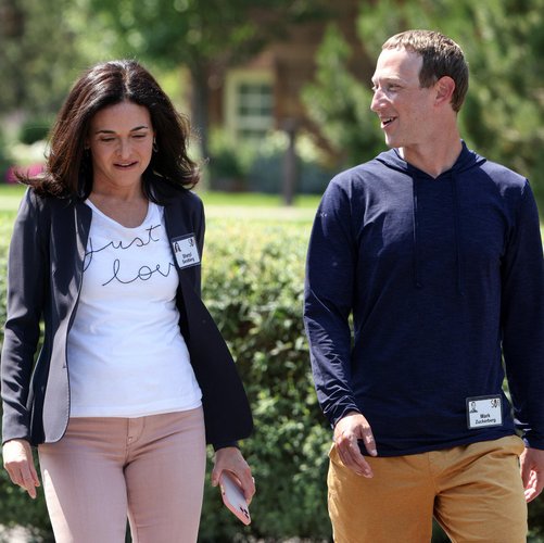 Sheryl Sandberg e Mark Zuckerberg