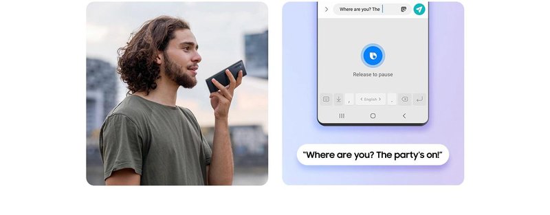 O Bixby também pode ser utilizado para transformar áudio em texto. (Samsung/Reprodução)