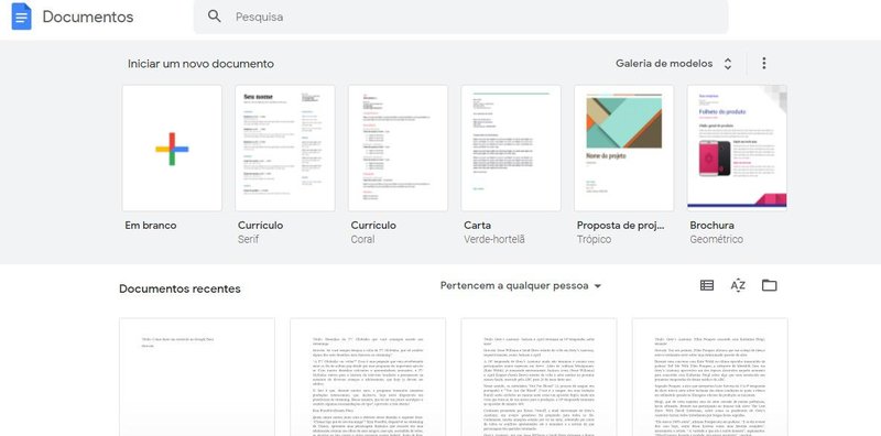 (Google Docs/Reprodução)