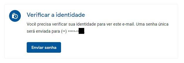 Caso a opção de senha esteja ativada, o destinatário precisará de uma senha enviada por SMS para ter acesso ao conteúdo