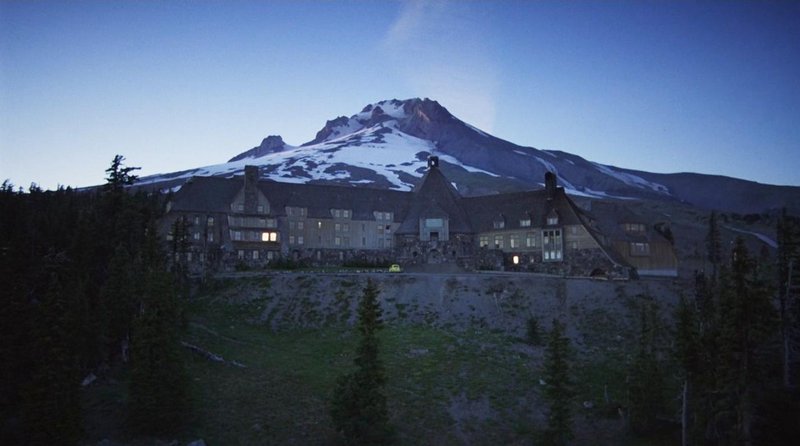 O Overlook Hotel no filme de Stanley Kubrick.