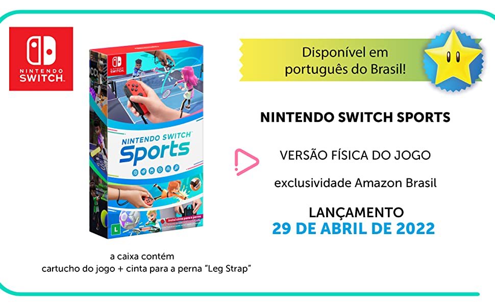Nintendo Switch Sports será vendido em mídia física na  Brasil