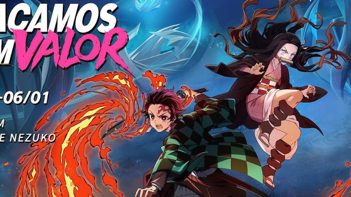 GARENA IRÁ LANÇAR A TORRE DE TOKENS COM SKIN DO ANIME KIMETSU NO YAIBA 