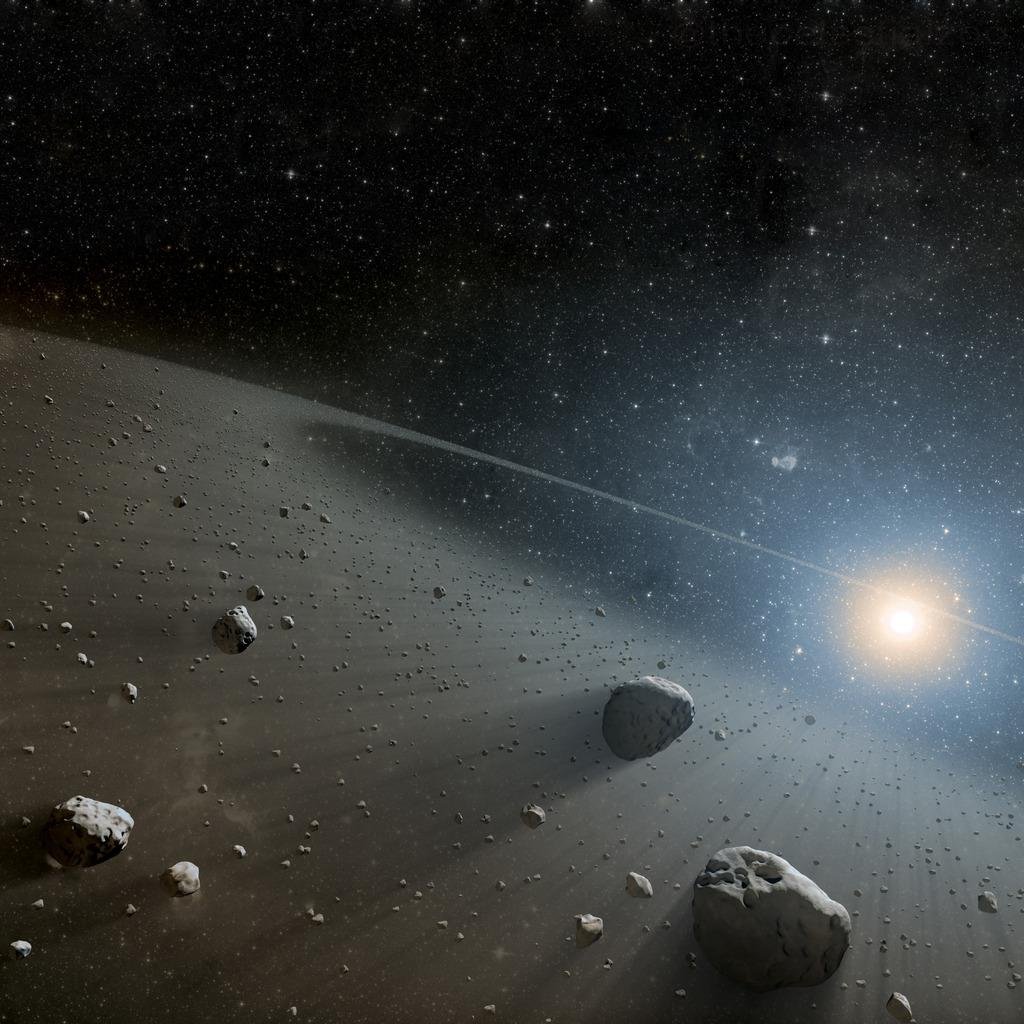 O cinturão de asteroides está entre os planetas Marte e Júpiter (Fonte: Wikimedia Commons/NASA/JPL-Caltech/SST)