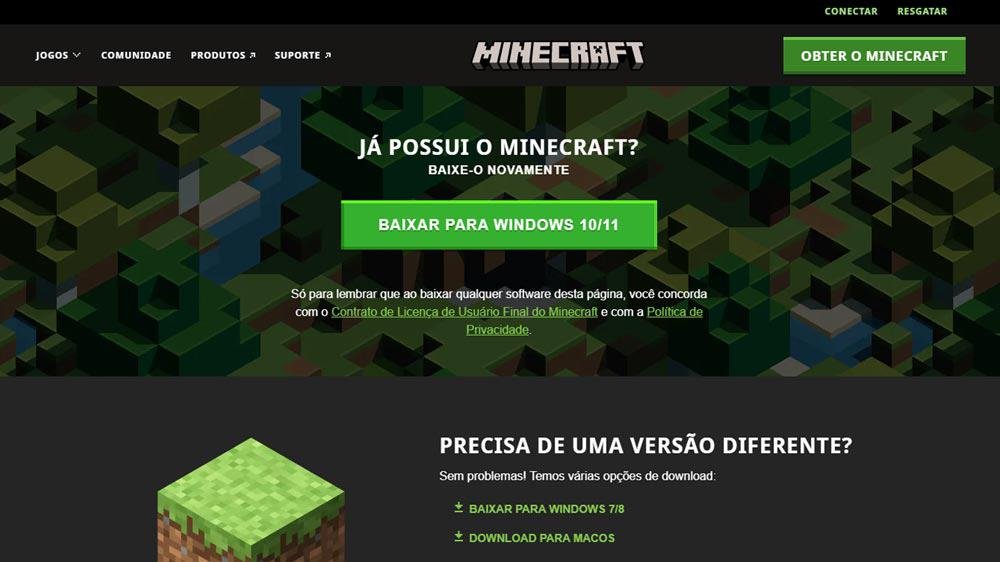 Como baixar Minecraft Original sem pagar nada