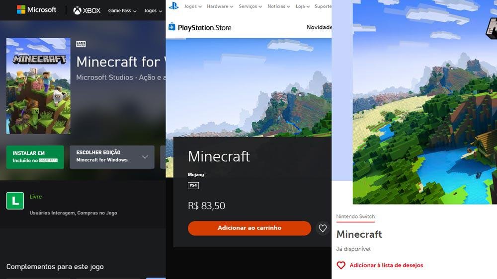 Minecraft: como instalar o game nos consoles, mobile e PC?