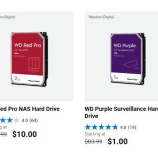 Imagem de Bug no site da Western Digital põe HDs à venda por US$ 1