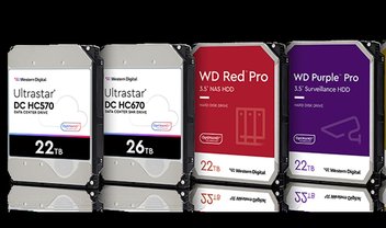 Western Digital anuncia primeiros HDs de 22 TB e 26 TB do mundo