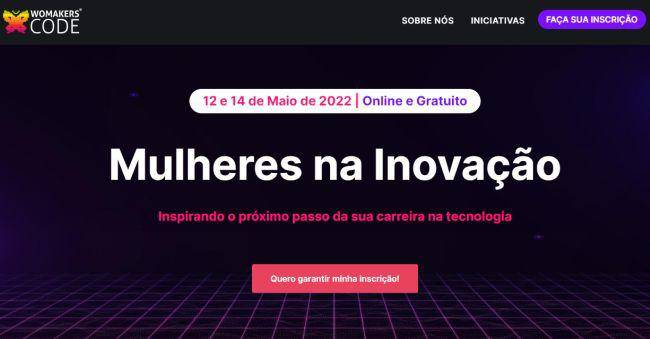 O evento online terá duração de três dias e é totalmente gratuito.
