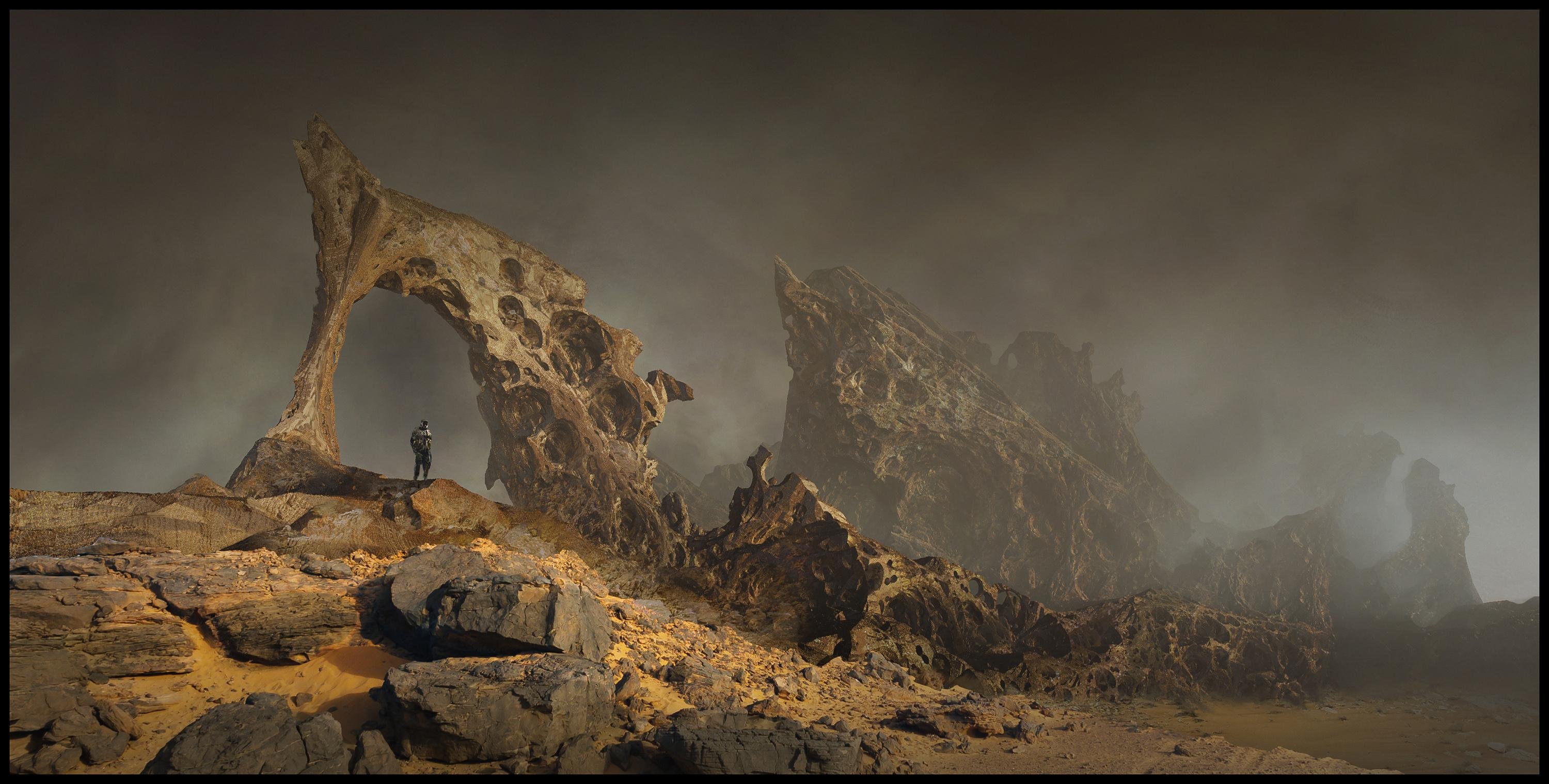 Arte oficial do novo jogo multiplayer em mundo aberto da série Dune