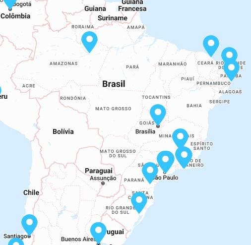 Pokémon GO Map Brazil