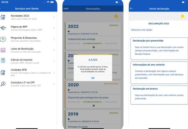 O app do Imposto de Renda é uma das formas de entrega da declaração.