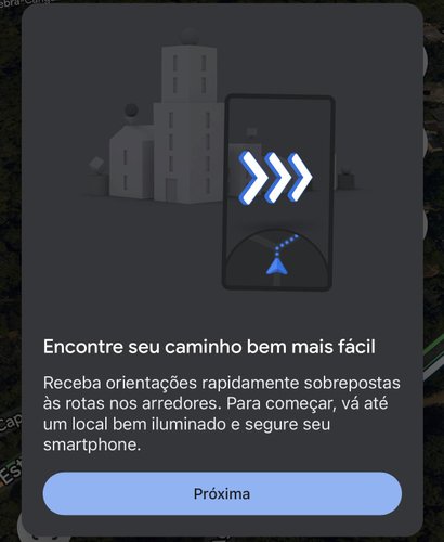 Siga as instruções do Google Maps para configurar o seu Live View