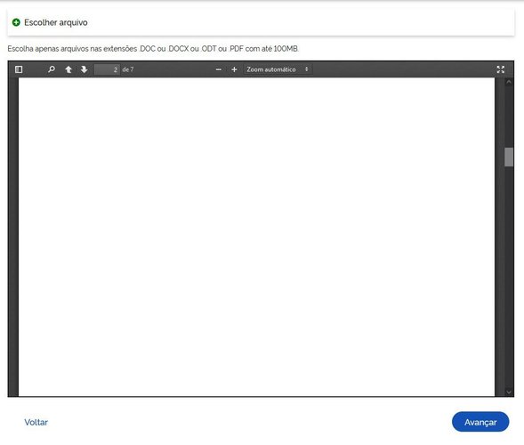 Depois que o documento carregar, confira se está tudo certo