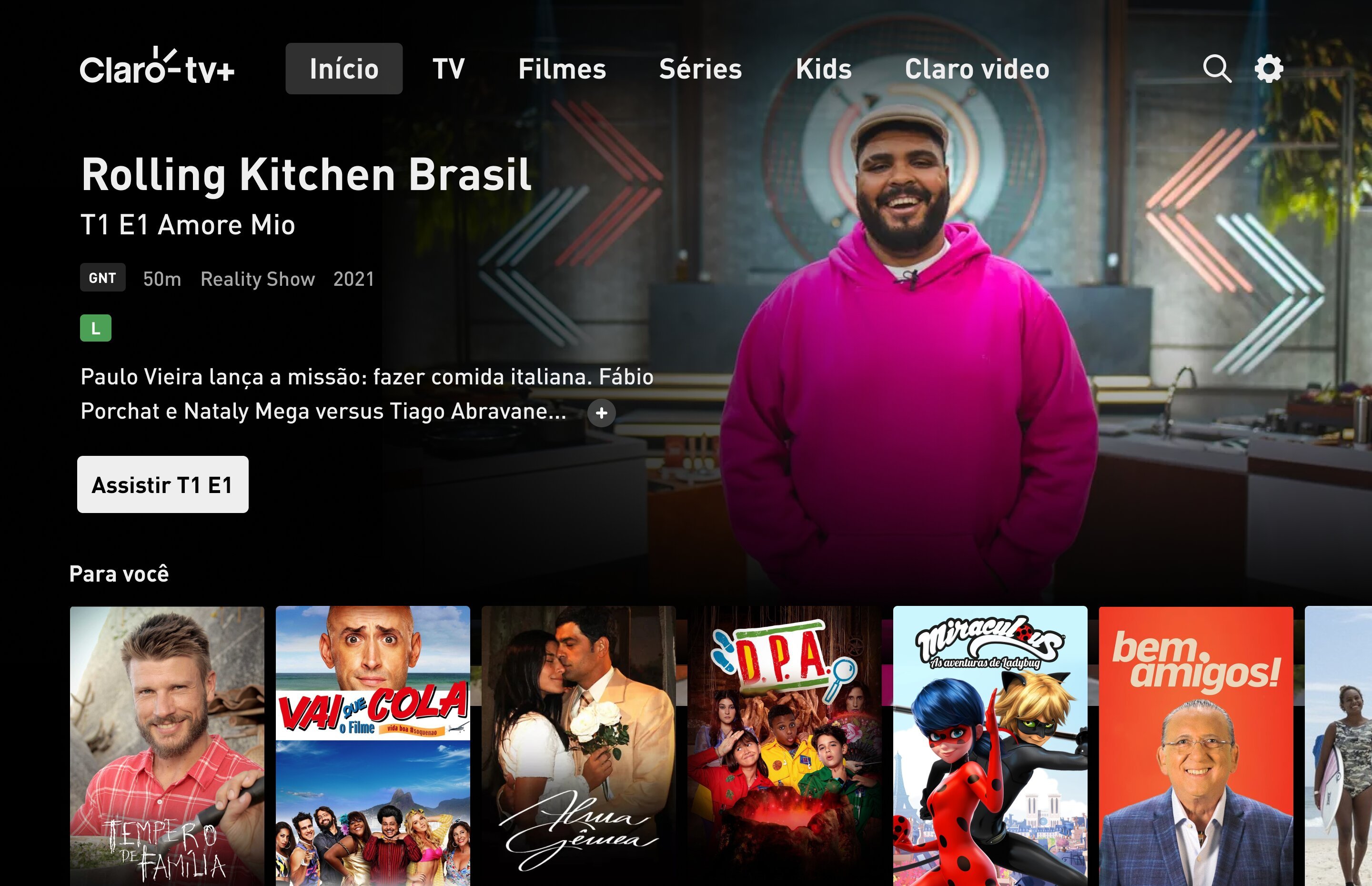 Claro tv+ anuncia chegada na Apple TV