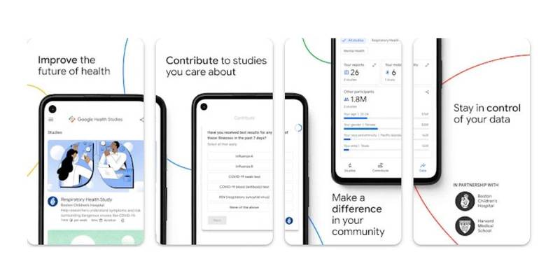 O Google Health Studies, que agora está na versão 2.0.
