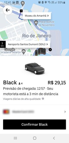 Uber Black oferece viagens em veículos luxuosos e atendimento premium, mas a corrida sai mais cara