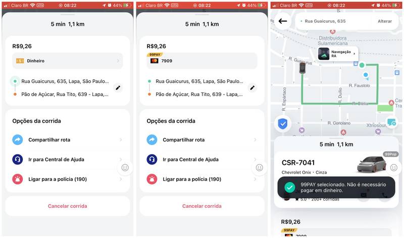 O passo a passo de mudança de forma de pagamento.