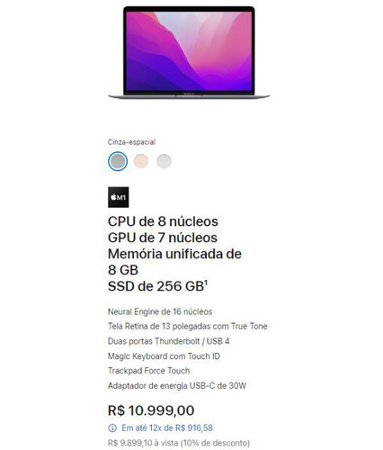 Os novos preços já são praticados na loja online da Apple.