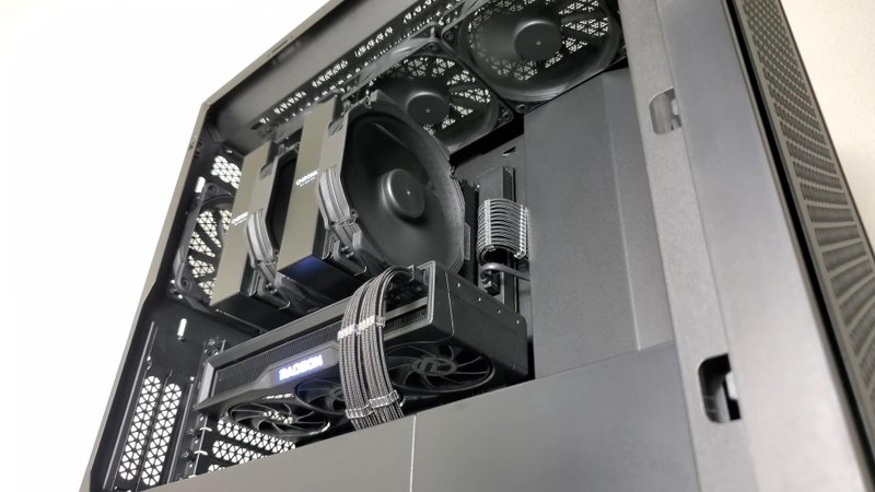 Montagem com air cooler de 140 mm