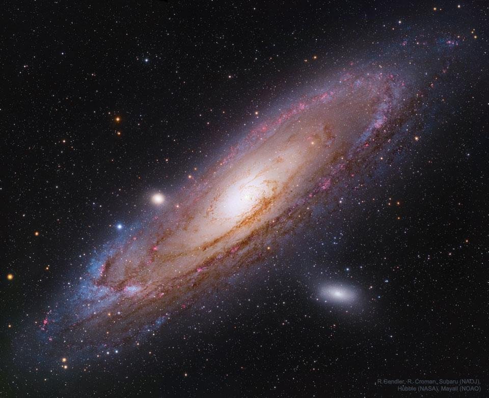 Galáxia de Andrômeda, a primeira galáxia a se medir a distância