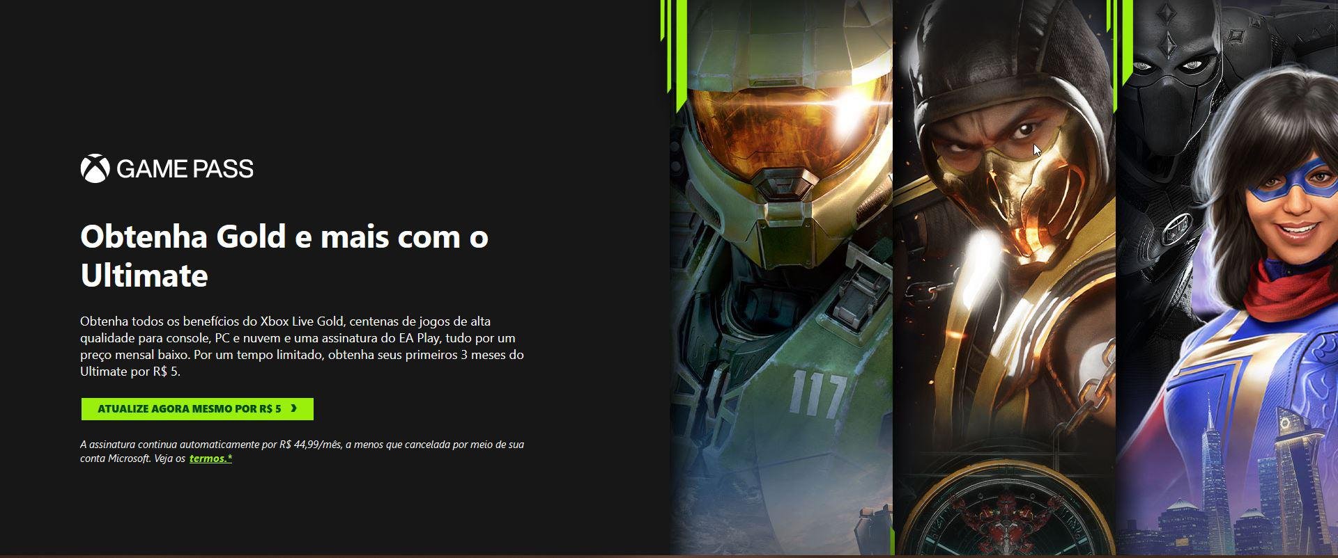 Comprar Assinatura Xbox Game Pass Ultimate