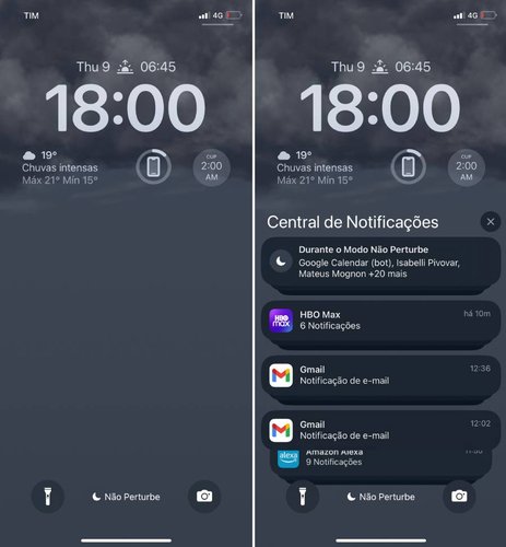 iOS 16 notificações