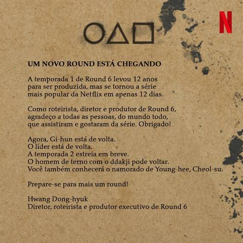 Carta do criador de ROund 6