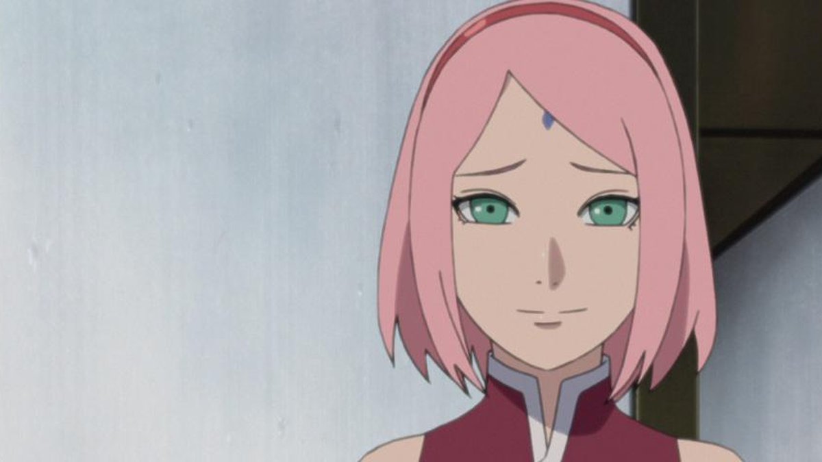 boruto pegando a sakura