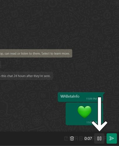 O novo botão de pausar e retomar gravação de áudio chegou ao WhatsApp para Windows na versão beta.