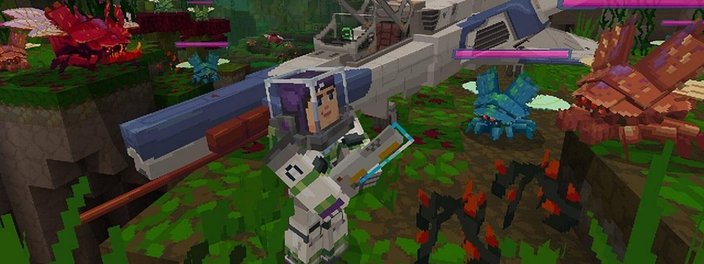 Imagem de: Minecraft recebe novo DLC de Buzz Lightyear