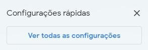 Aperte em "Ver todas as configurações" para acessar mais opções de ajustes da conta