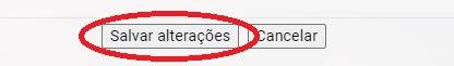 Depois de fazer as configurações, não esqueça de clicar no botão "Salvar alterações"