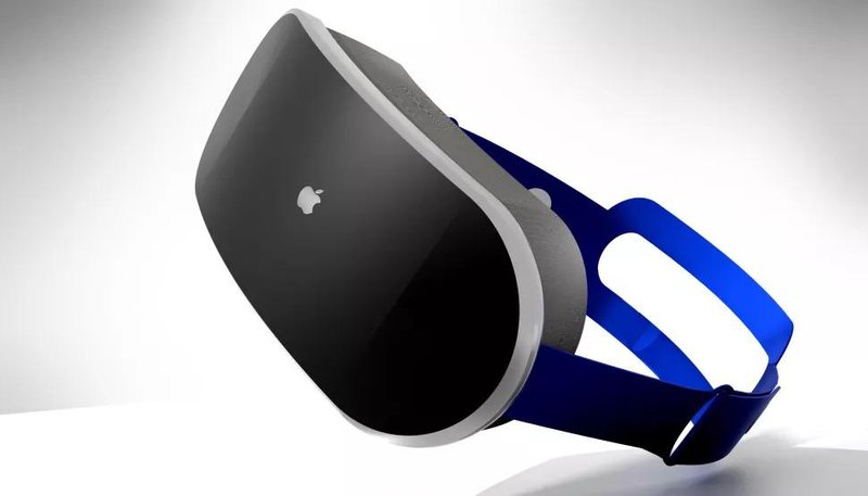 Conceito de como o headset AR da Apple pode ser