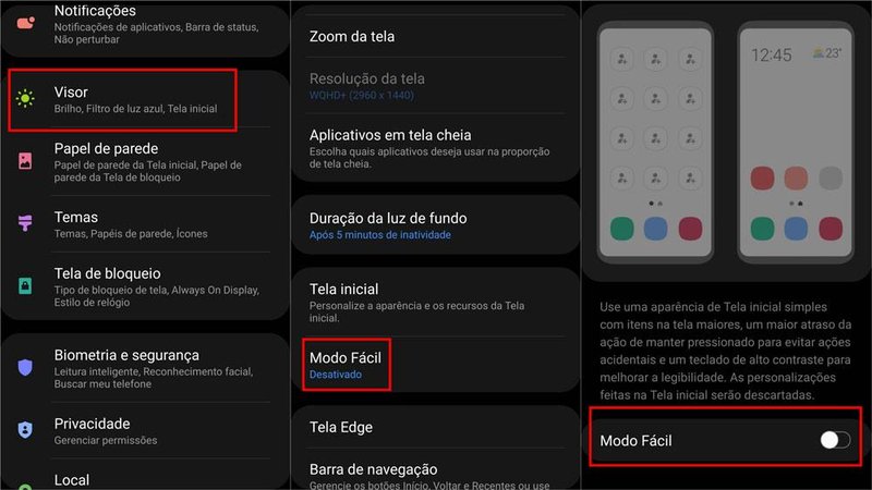 O Modo Fácil de aparelhos Samsung deixa o celular muito mais fácil de usar