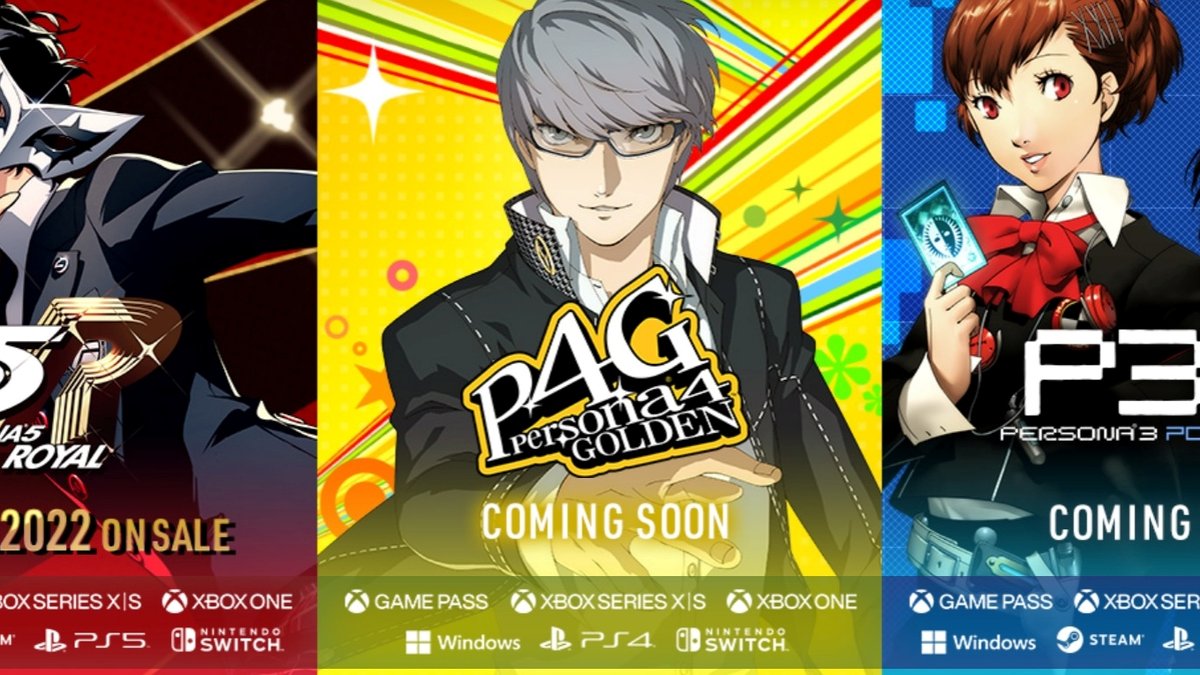 Persona 3: Portable, 4: Golden, and 5: Royal coming to Game Pass