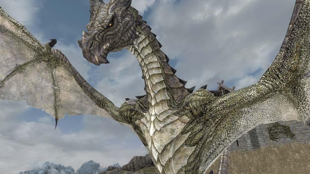 Dragões de Skyrim ficam muito mais detalhados com novo mod capaz de exibir texturas em 16k