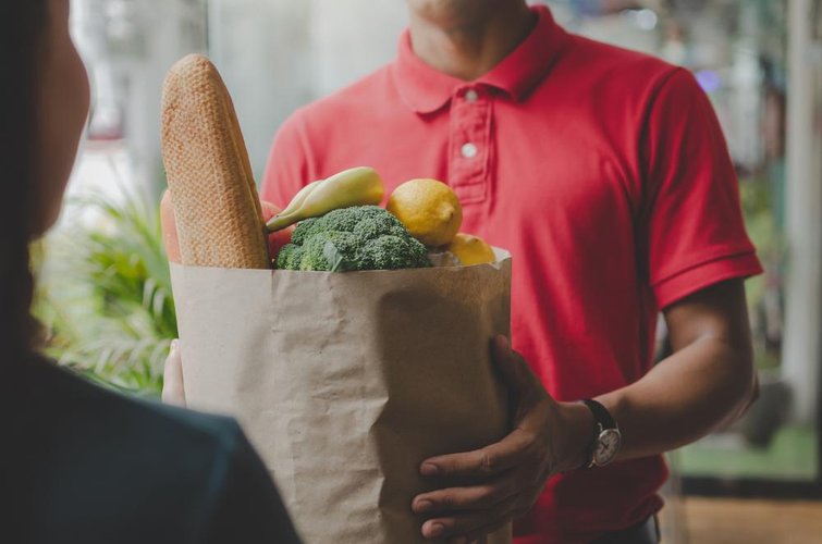 As entregas de supermercado realizadas por meio do app têm crescido.